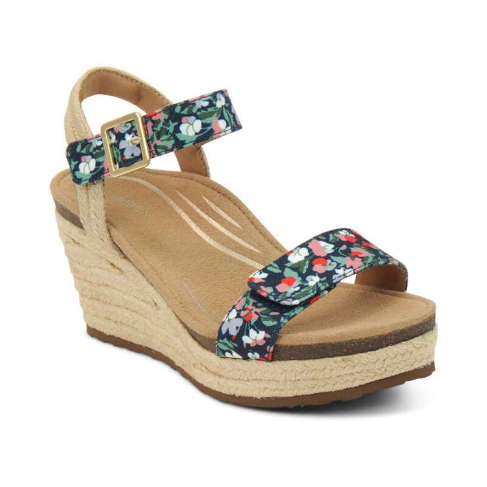 Sydney Quarter Strap Espadrille Wedge SZ 9 - 9.5